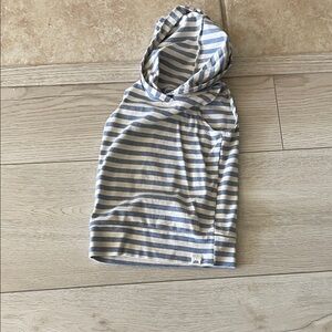 Striped Hooded Top